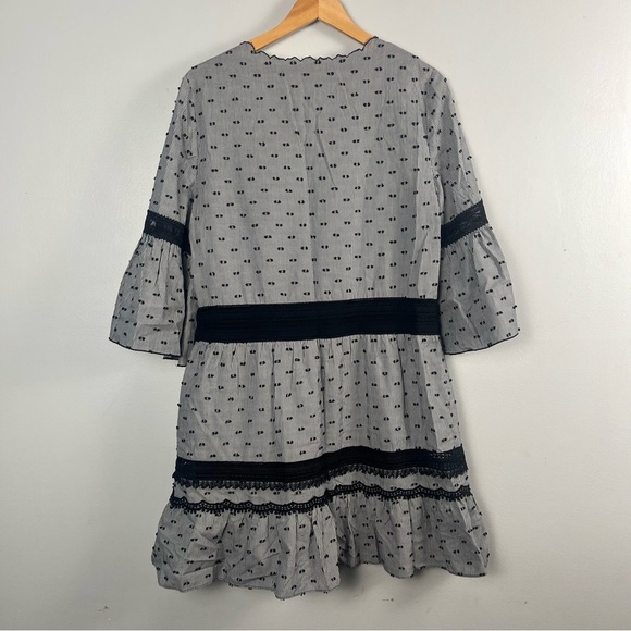 Kobi Halperin Joan Womens Shift Mini Casual Dress, Black/White size medium - Picture 9 of 9